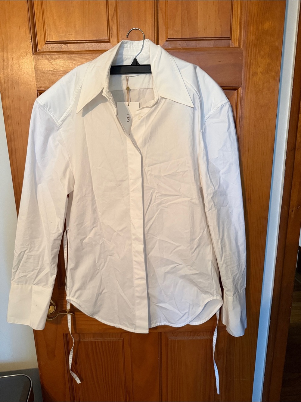 Frankie Shop White Button-Down Shirt